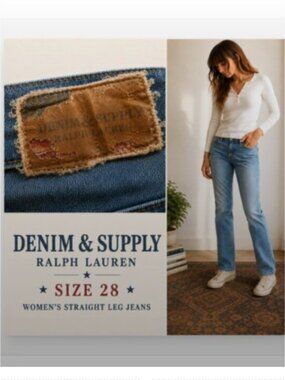 RL Denim & Supply Straight Leg 28